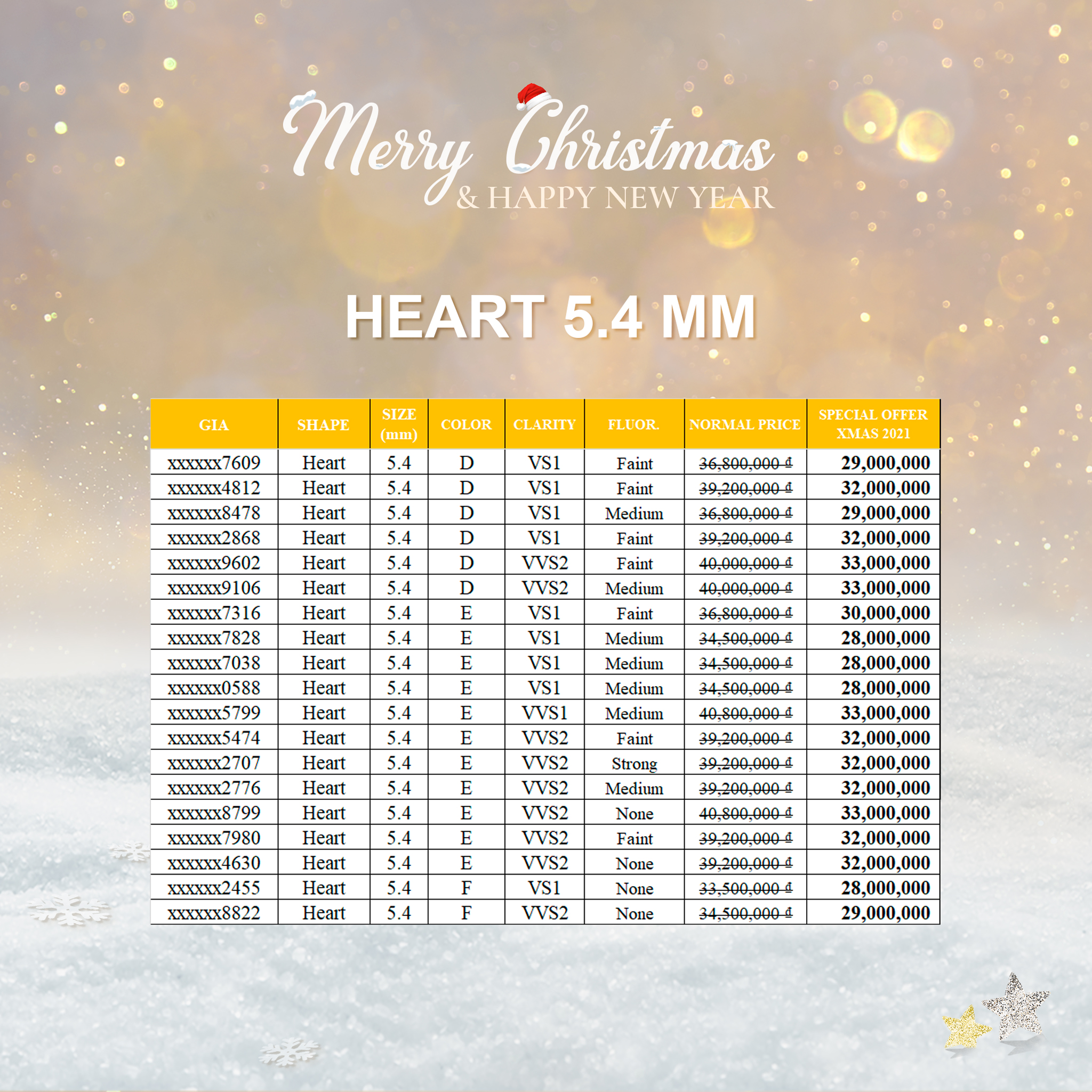 Diamond offer with a total value of over 2 billion VND - Celebrate Christmas and New Year in your style! - 6